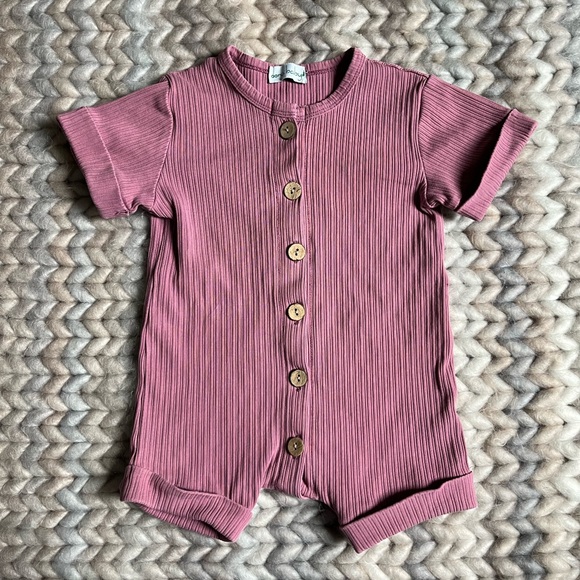Oona Baby Girl Ribbed Romper (18-24M) - Picture 1 of 5